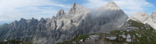 Panorama_Krottenspitzgrat_Krottenspitze_Oefnerspitze