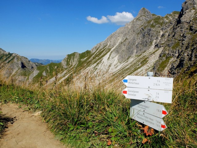 Wegkreuzung_Gaengele_Gaisalpe