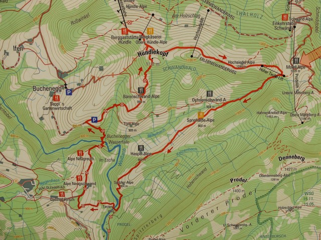 Wanderweg_Huendlekopf_Karte