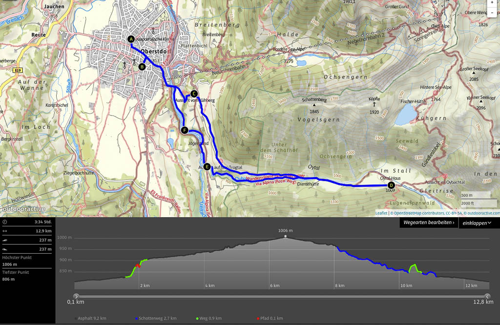 Regenwanderung zum Oytalhaus bei Oberstdorf