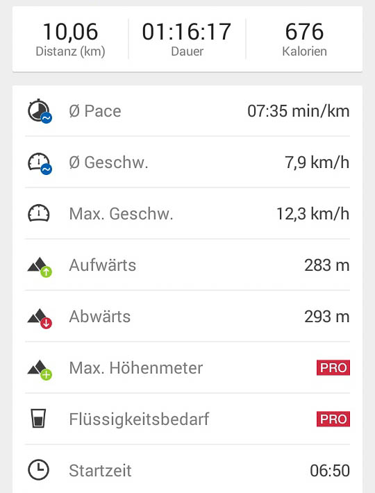 Waldlauf am Kapf, Berglauf auf das Rindalphorn