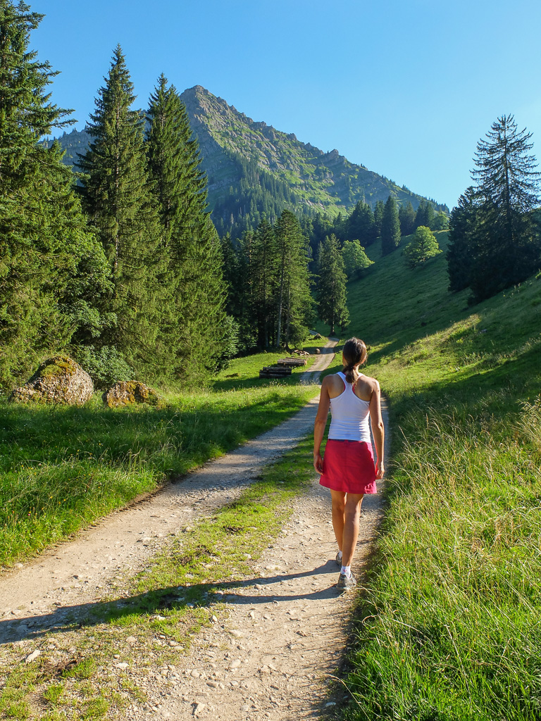 Wanderung durchs Ehrenschwangertal mit Abstecher zur Rind-Alpe
