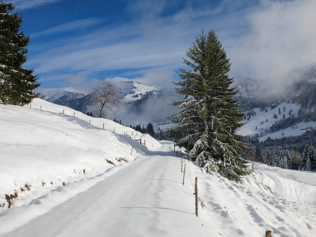 Schnee und Sonnenschein