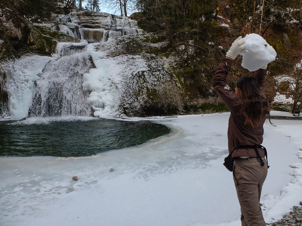 Funktionelles Training an den Eibeler Wasserfällen