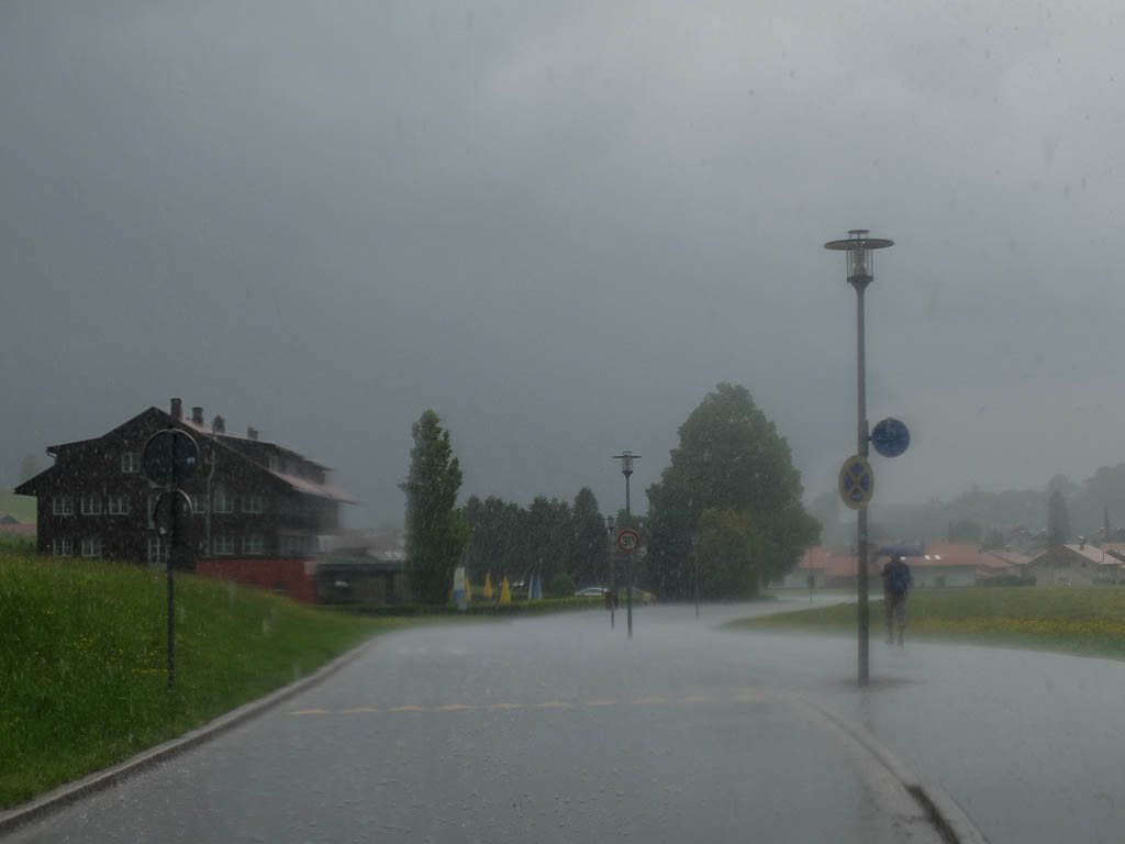 Wanderung mit Gewitterdusche