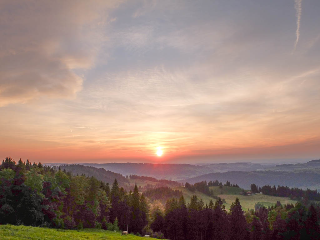 Morgenlauf und Abendwanderung