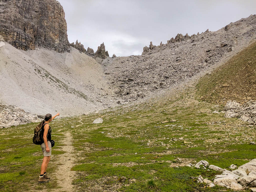 Zum Pass digls Orgels am Fuße des Tinzenhorns