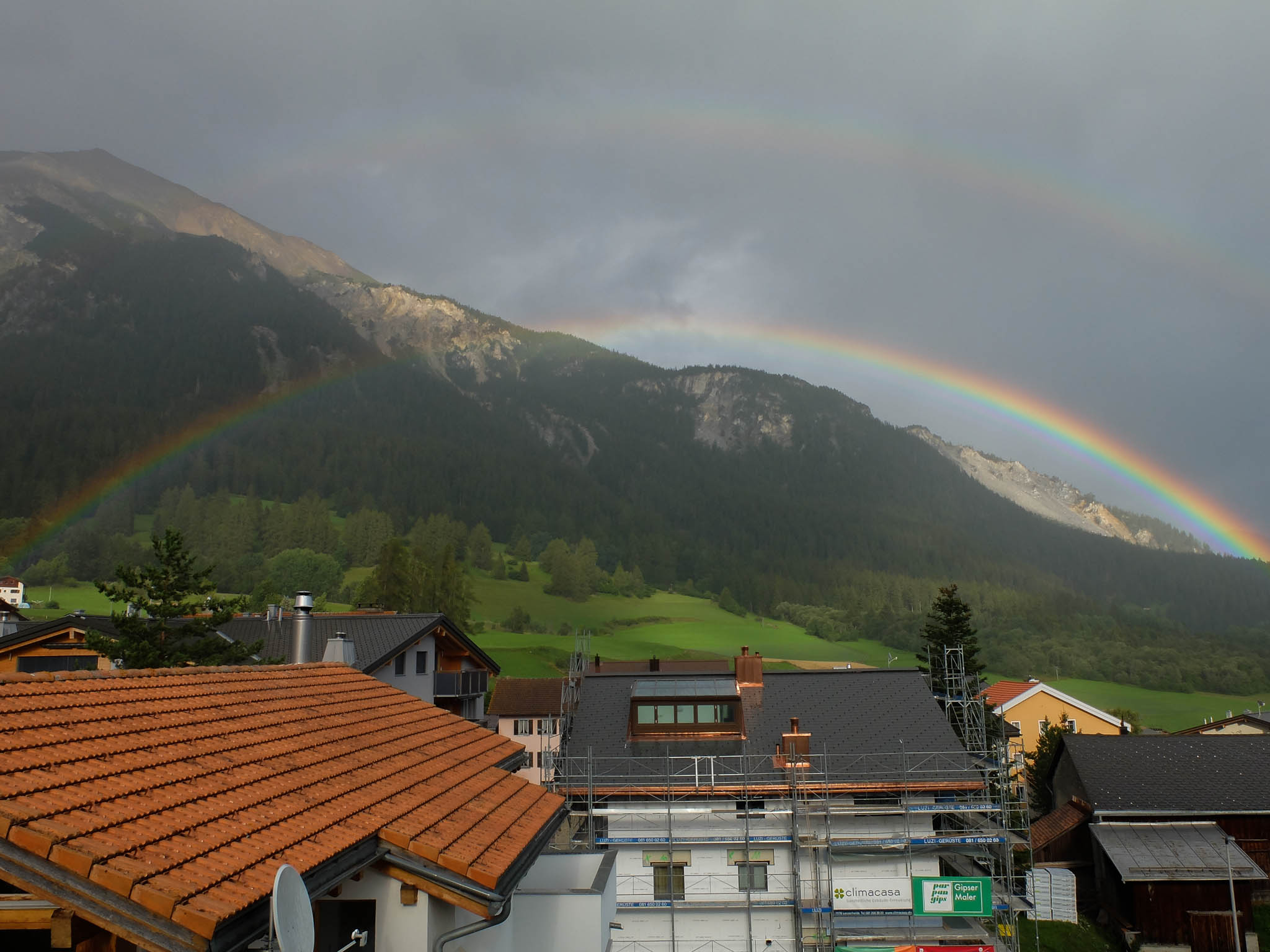 Regenbogen über Lenz
