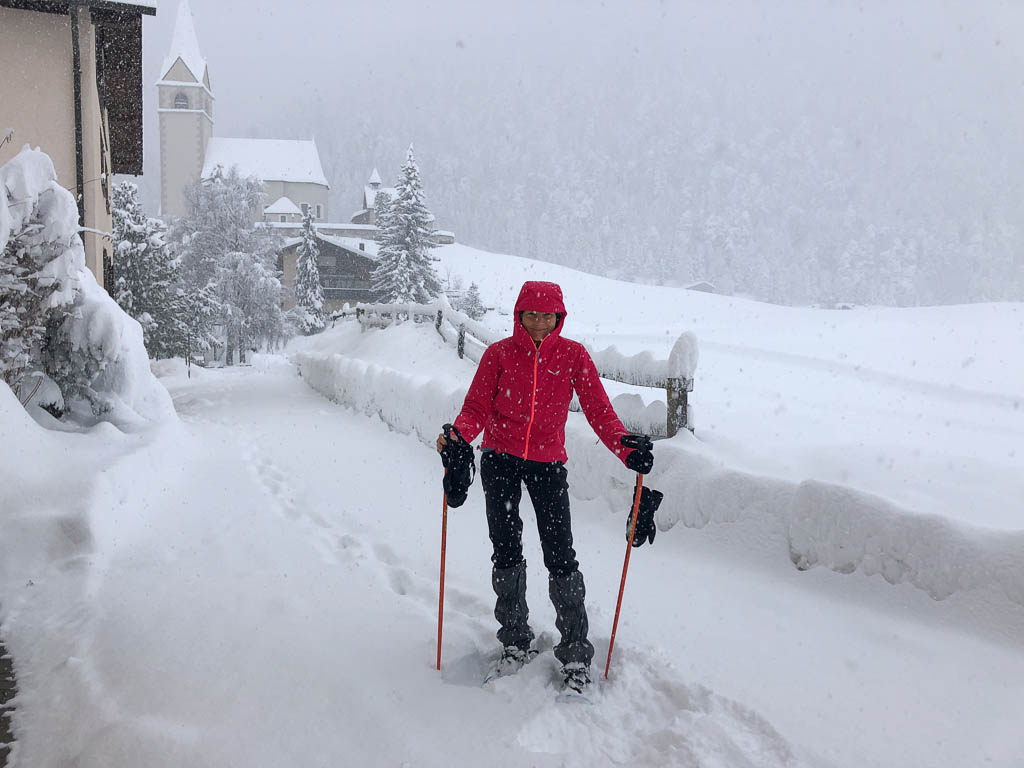 Unterwegs mit Schneeschuhen