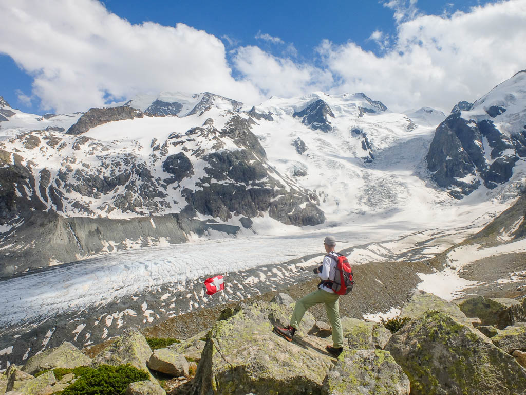 Wanderung von Morteratsch zur Bovalhütte