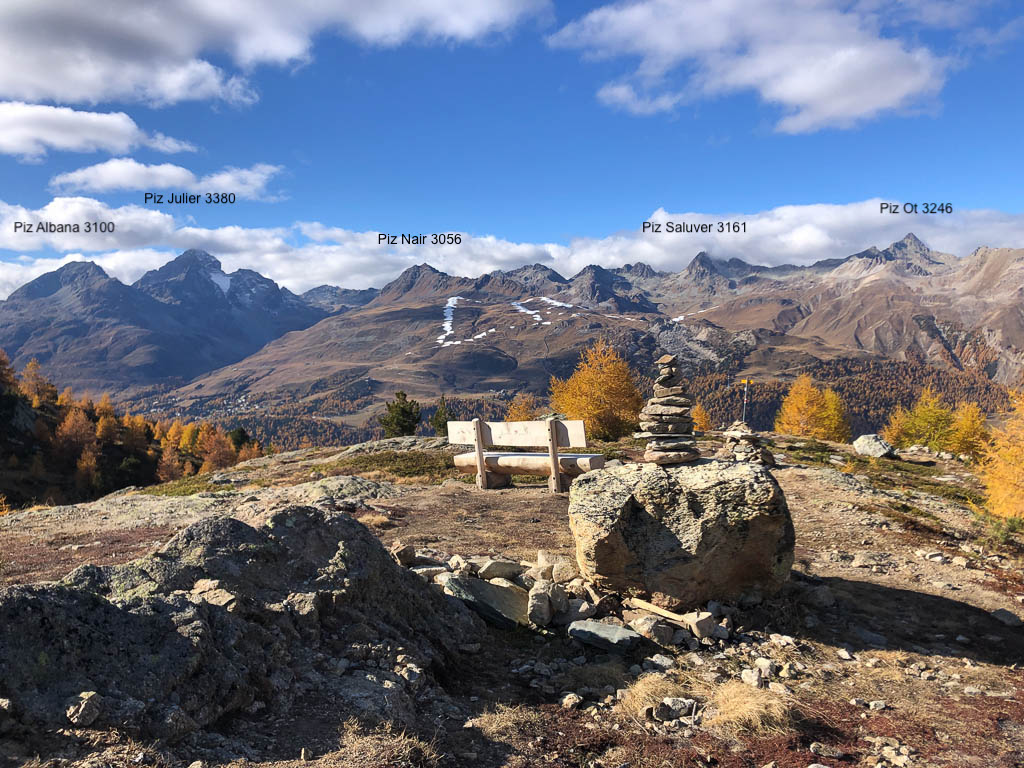 Von St. Moritz über Muottas da Schlarigna nach Pontresina